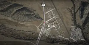 car crash on Highway 285 near Nathrop, Colorado