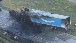 Accidente de camión de Amazon