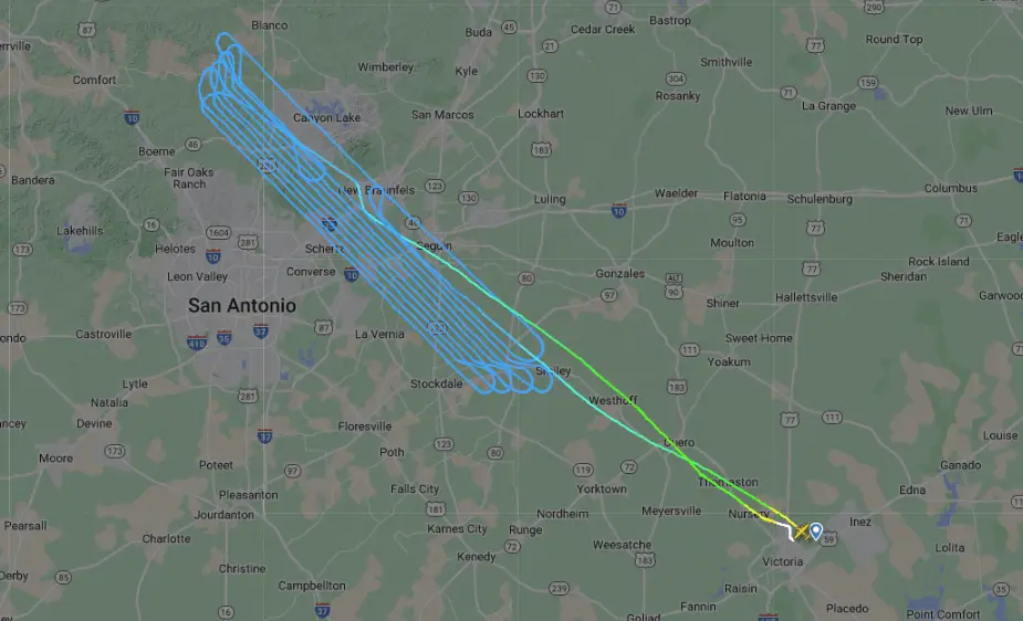 N818BR Flight Path